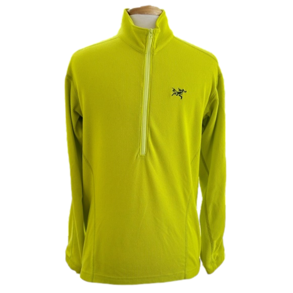 Arc'teryx Men's Lime Green Half-Zip Sweater